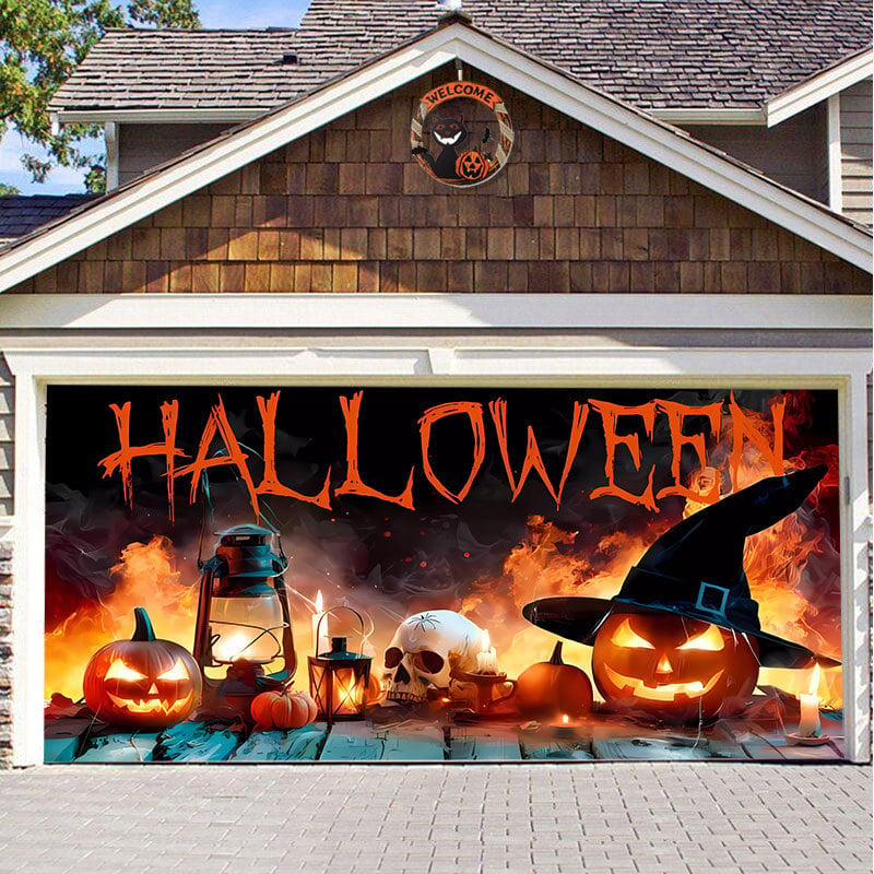 🔥💖Halloween Garage Door Decoration