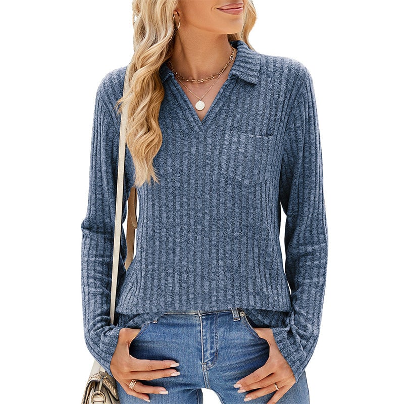 🌸Women's Collared V-Neck Sweater (Buy 2 Free Shipping)