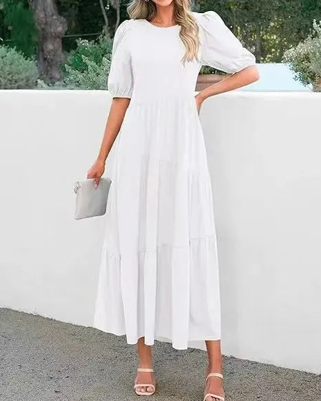 🌟HOT SALE-WOMEN'S SUMMER CASUAL MIDI DRESS (BUY 2 FREE SHIPPING)