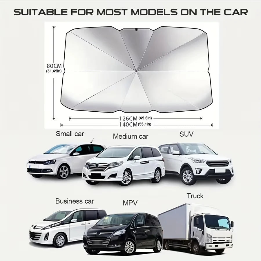 🔥HOT SALE🔥🌊2026 Summer Hot Sale-💥2026 Foldable Anti-UV Windshield Sunshade