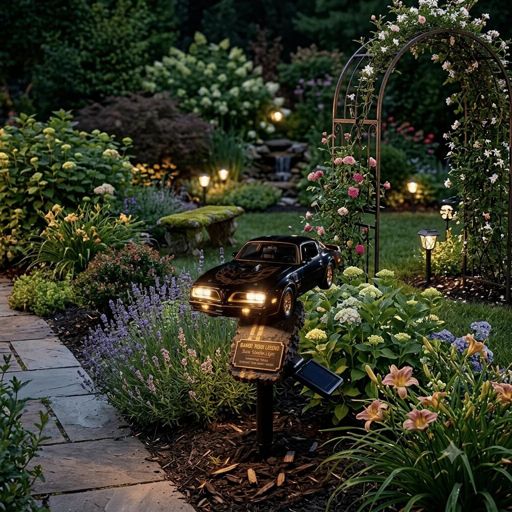 🔥HOT SALE🔥🏎️Bandit Road Legend Muscle Car Solar Garden Light