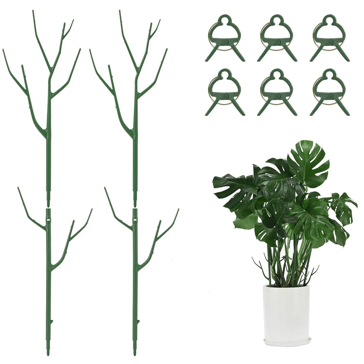 🎉🌱 Adjustable Climbing Plant Stakes – Natural‐Look, Tool‐Free Support for Indoor & Outdoor Vertical Growth