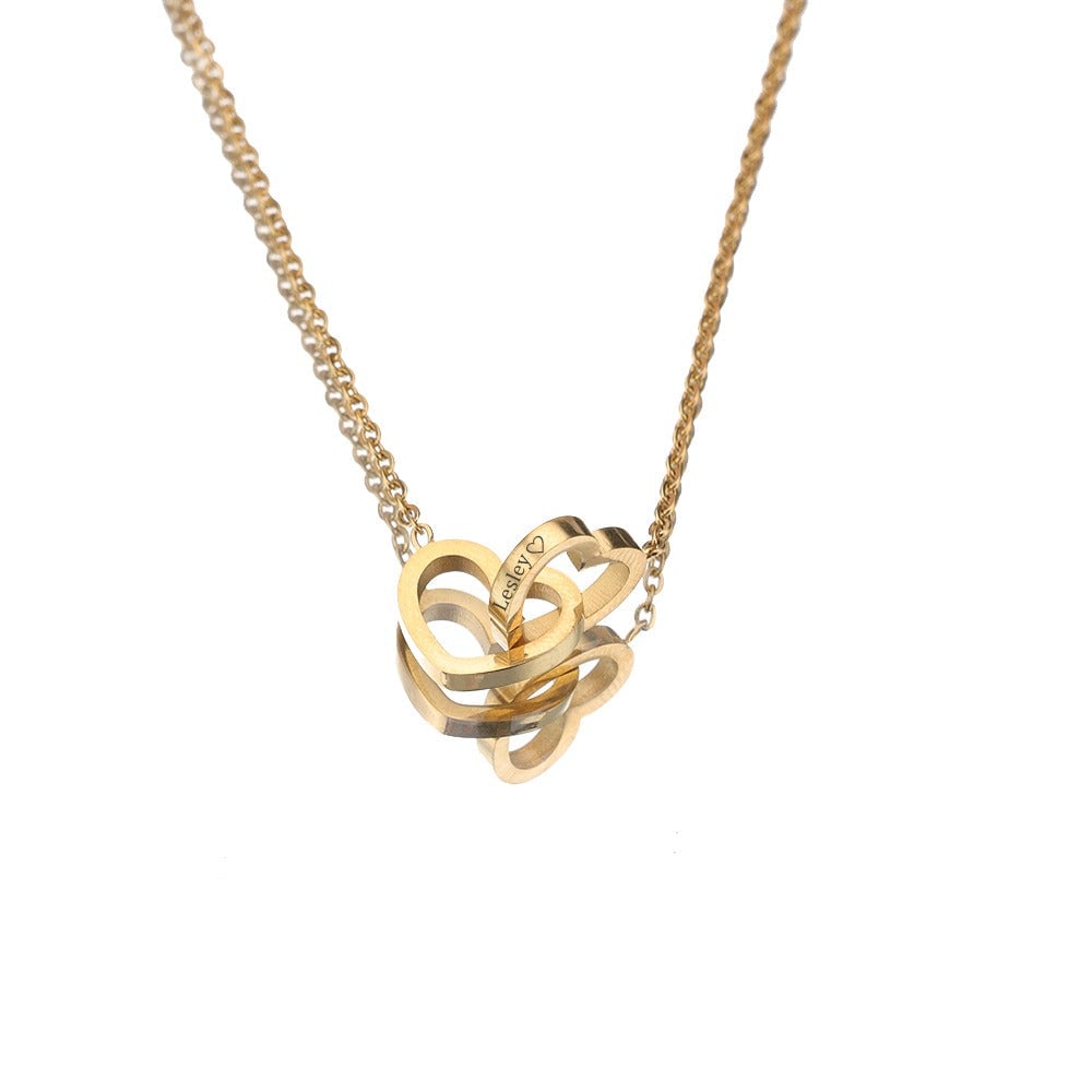 Eternal Rose Box - W/ Engraved Necklace & Simulated Rose.