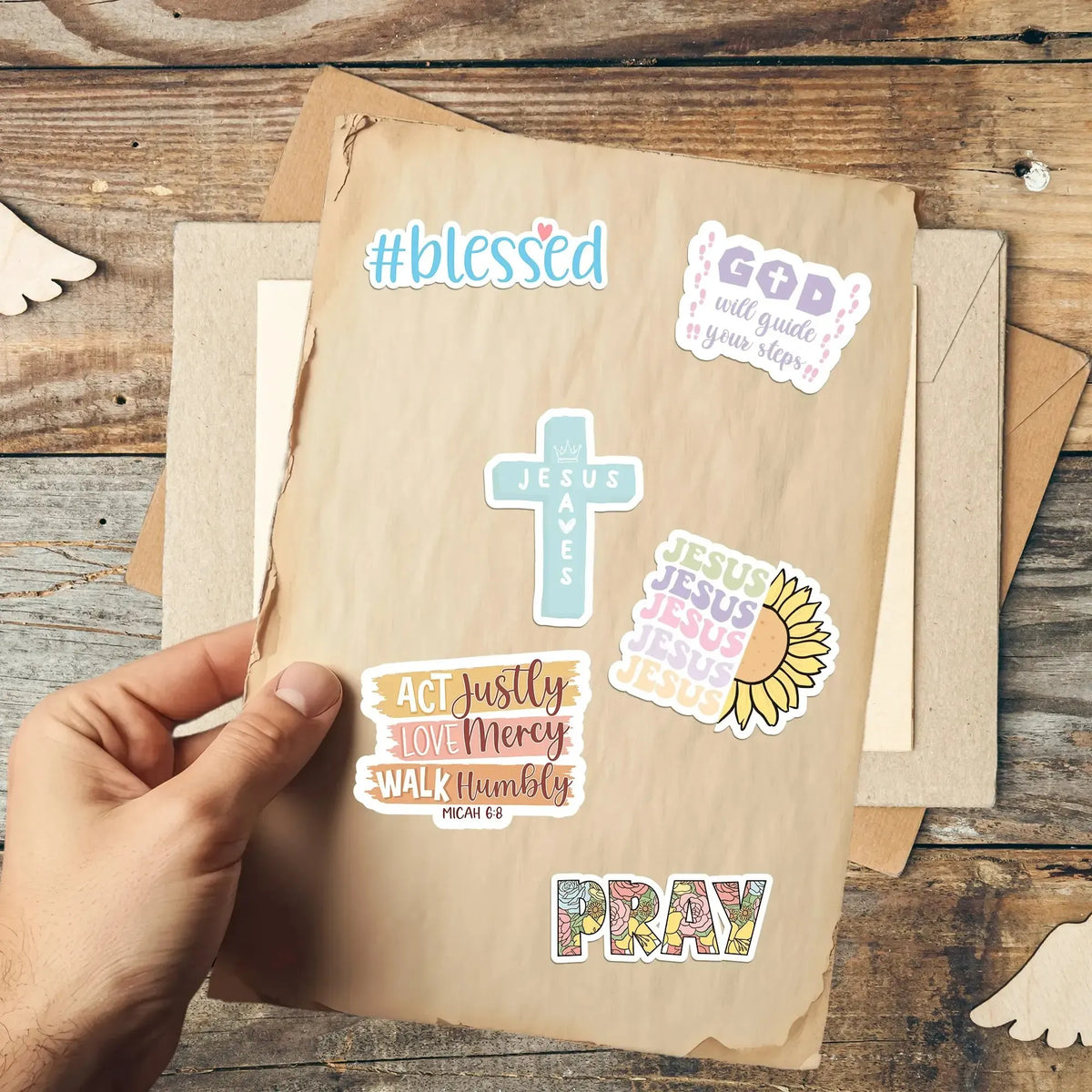 ✝️ Faith That Sticks ✝️ 300 PCS Inspirational Christian Bible Verse Stickers