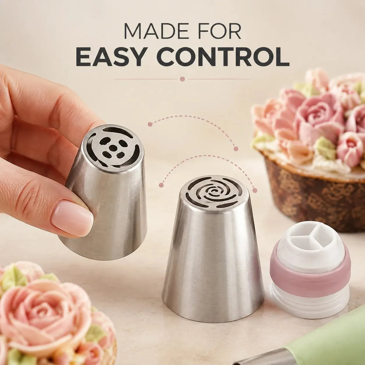 🎉🧁 27-Piece Piping Kit – Create in Bloom