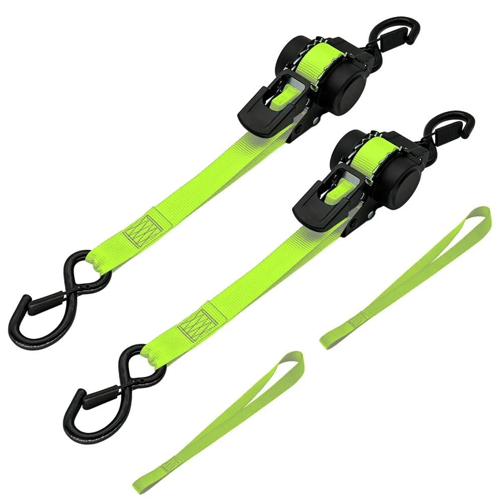🔥HOT SALE🔥⚡Green Ratchet Straps 11.5ft – 1500LB Hold for Moves & More