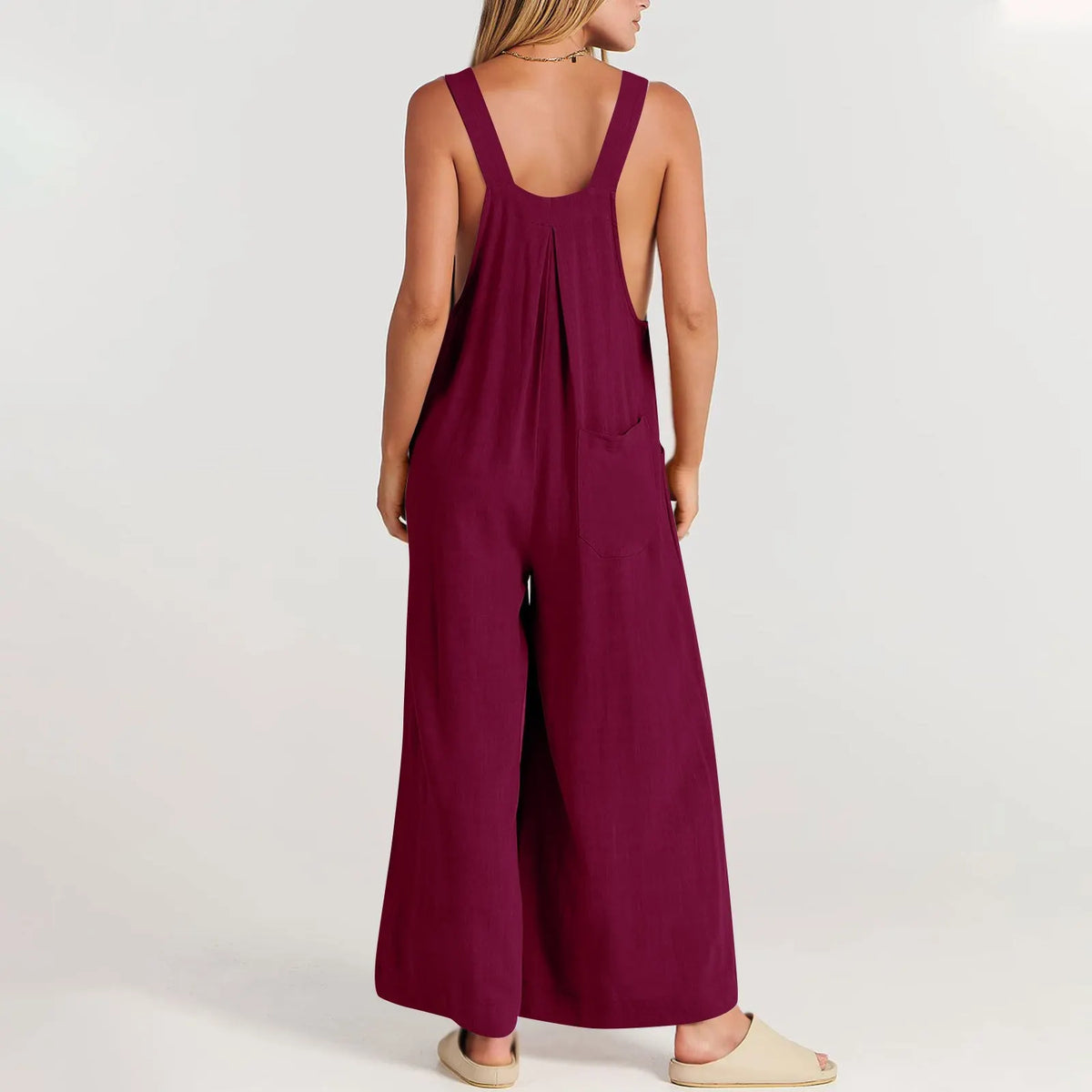❤️Buy 2 Free Shipping-Women's Sleeveless Wide Leg Jumpsuit with Pockets