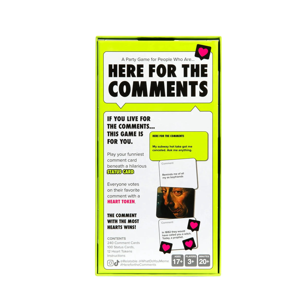 Here For The Comments– Chaotic Party Game for Meme Lovers & Friends 🔥