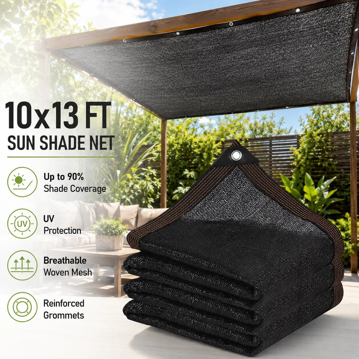 🎉 HOT SALE – Sunshade Net Blocks Up To 90% UV Rays & Keeps Outdoor Spaces Cooler All Summer Long ☀️🌿❄️