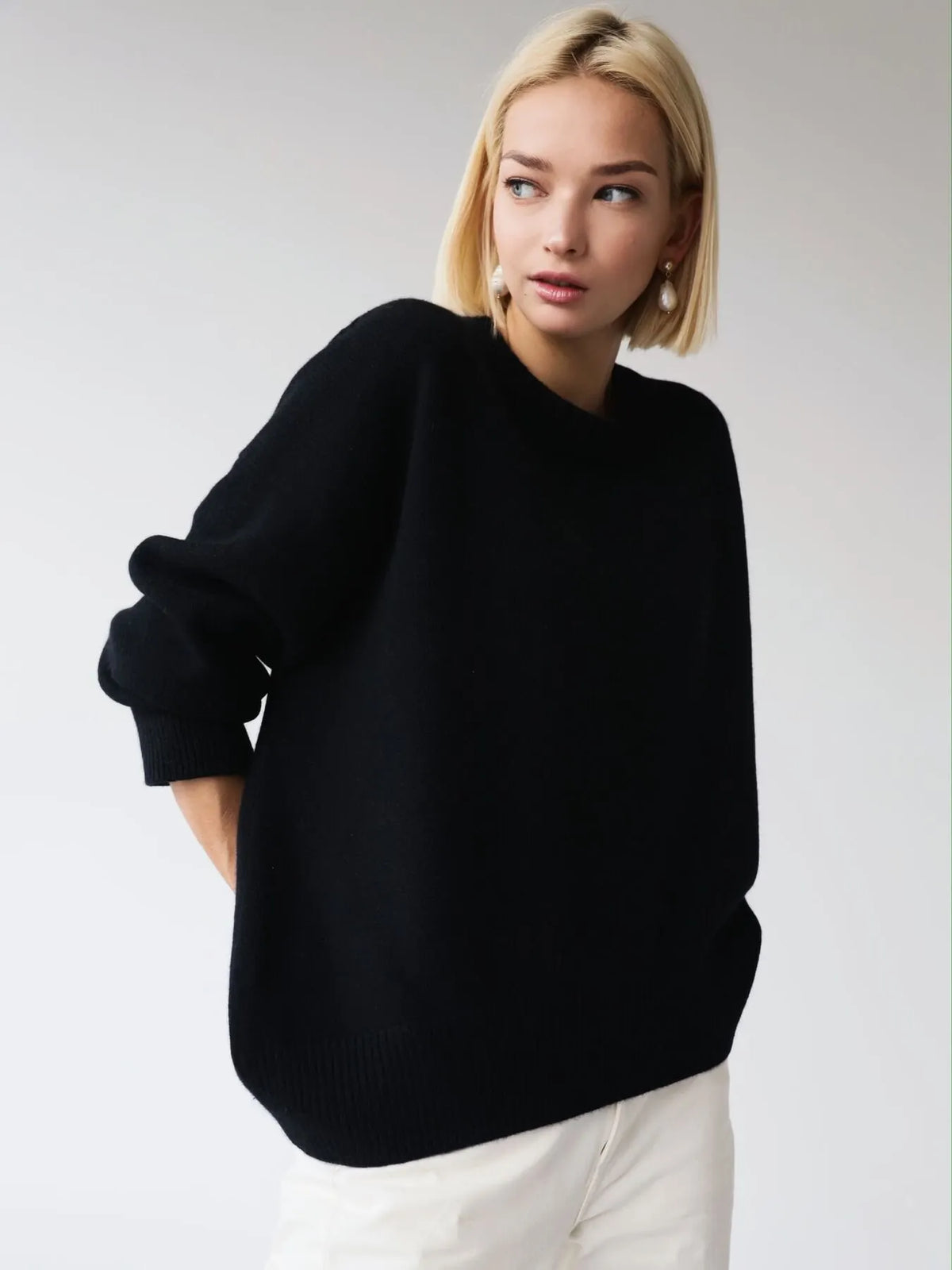 Cashmere boatneck sweater (buy 2 free shipping)