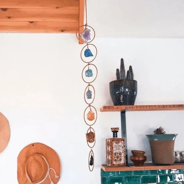 🎁Christmas Gifts🎄50%OFF🎅 Raw Crystal 7 Chakra Gemstone Wall Decor