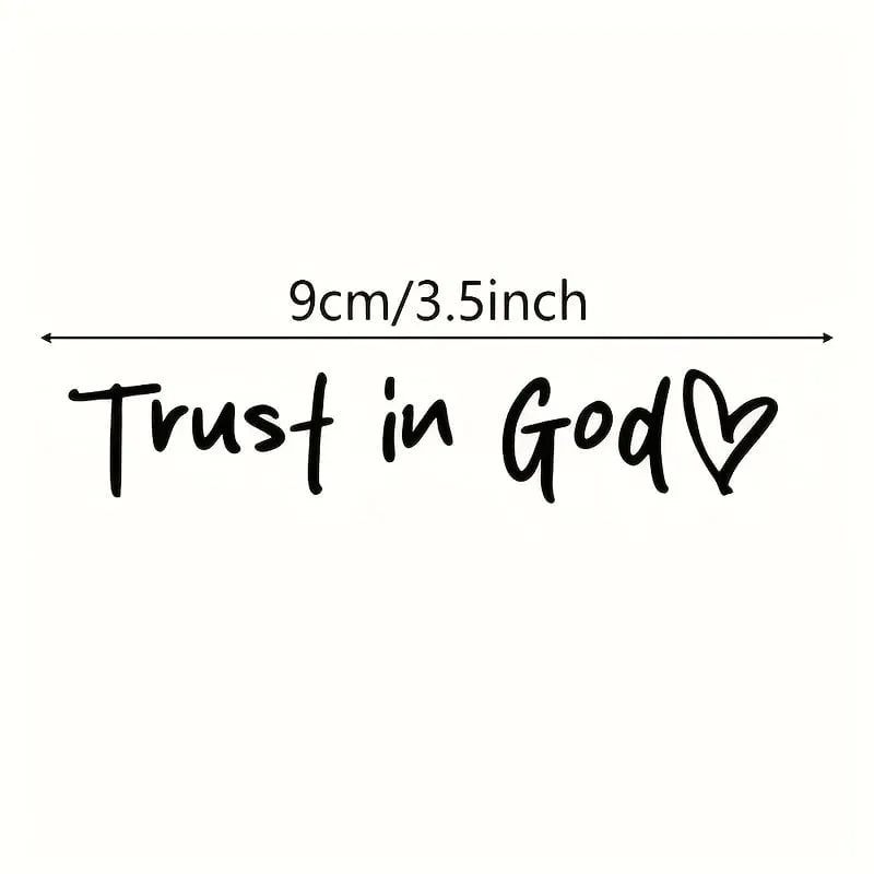 Trust in God Car Rearview Mirror Sticker(2 PCS)