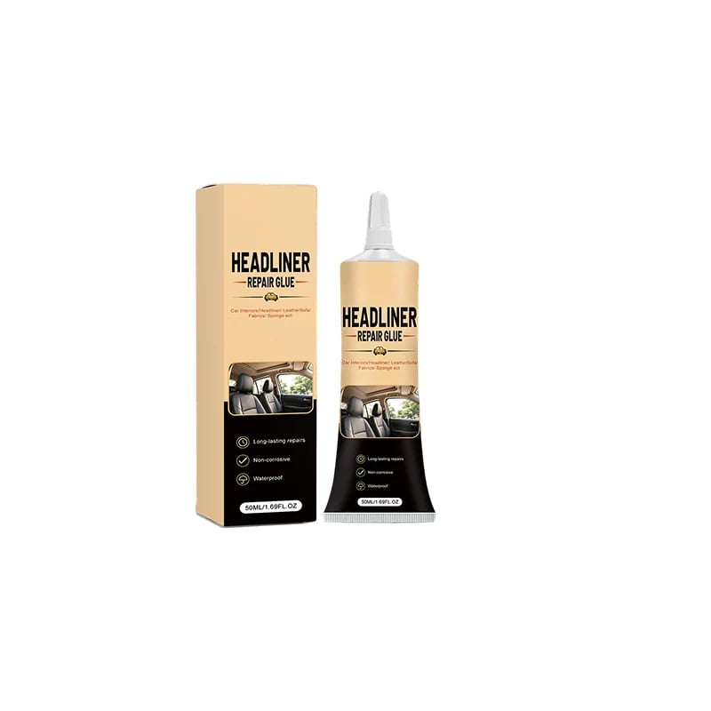 🔥HOT SALE🔥49K+ Sold 🚗 Waterproof Car Headliner Repair Glue, High Strength Adhesive for Sagging Car Ceiling & Interior