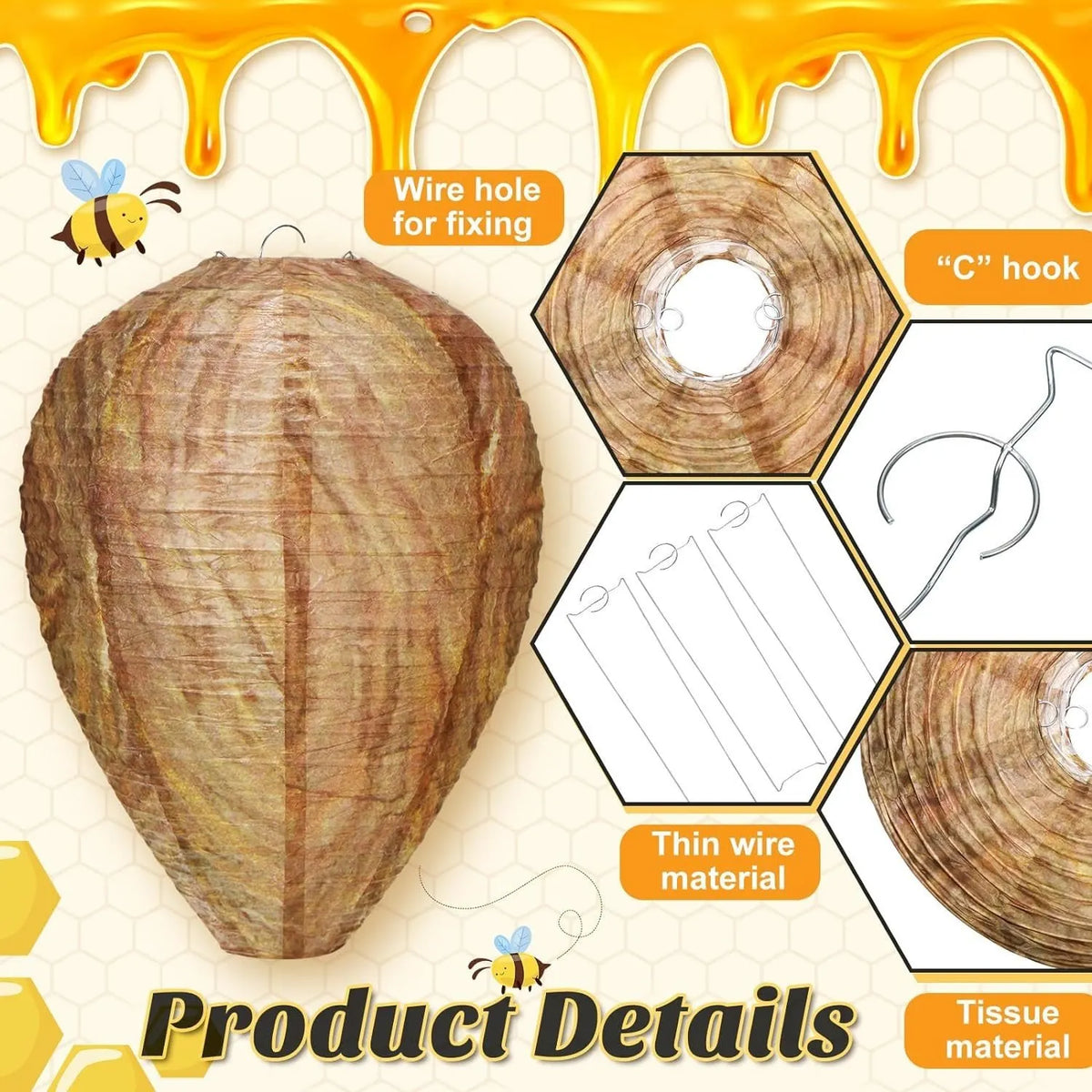 🔥Last 4 hours Sale: Save 49%-🐝Natural Wasp Deterrent Hive