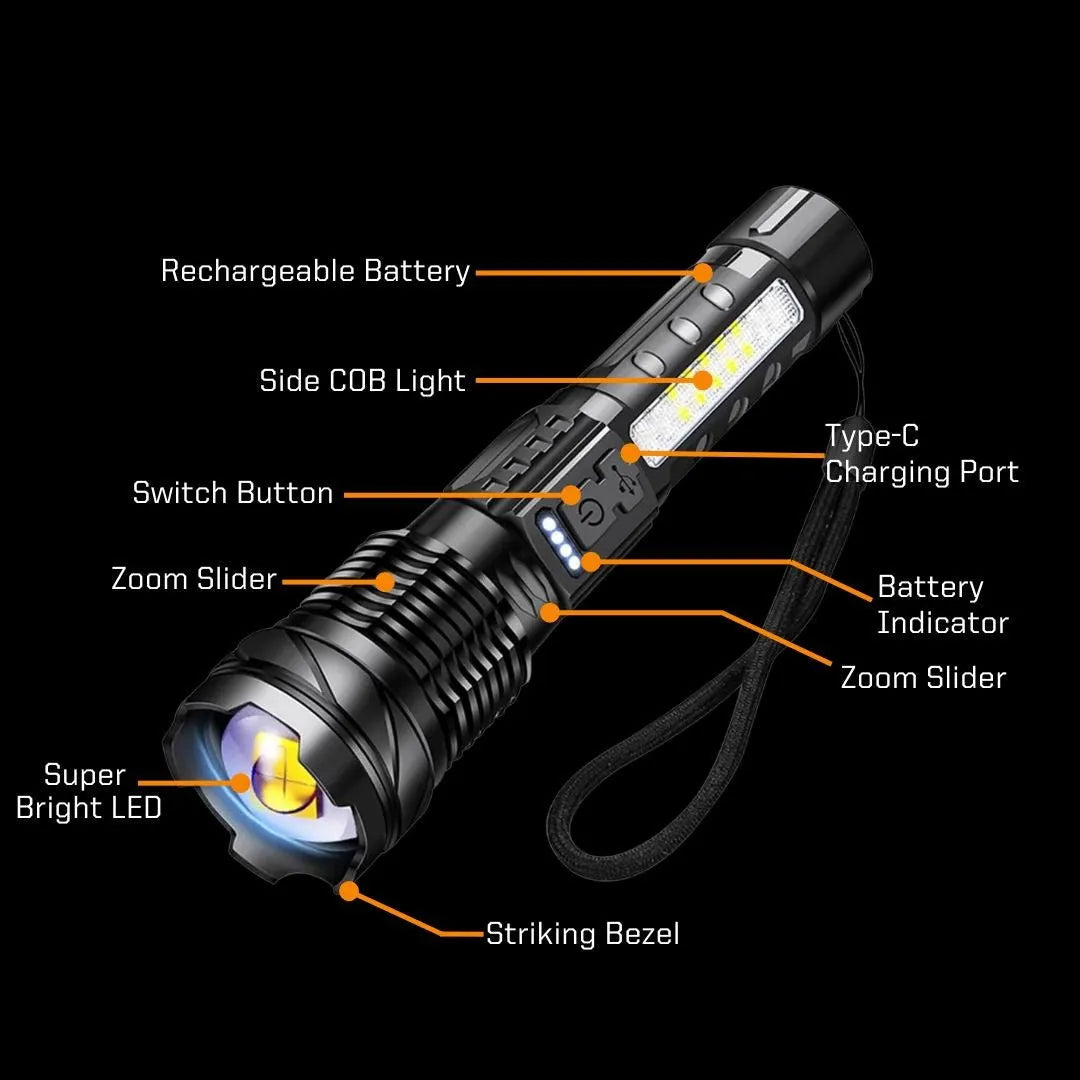 🔥HOT SALE 49% OFF🔥New Upgraded A70 Tactical LED Flashlight