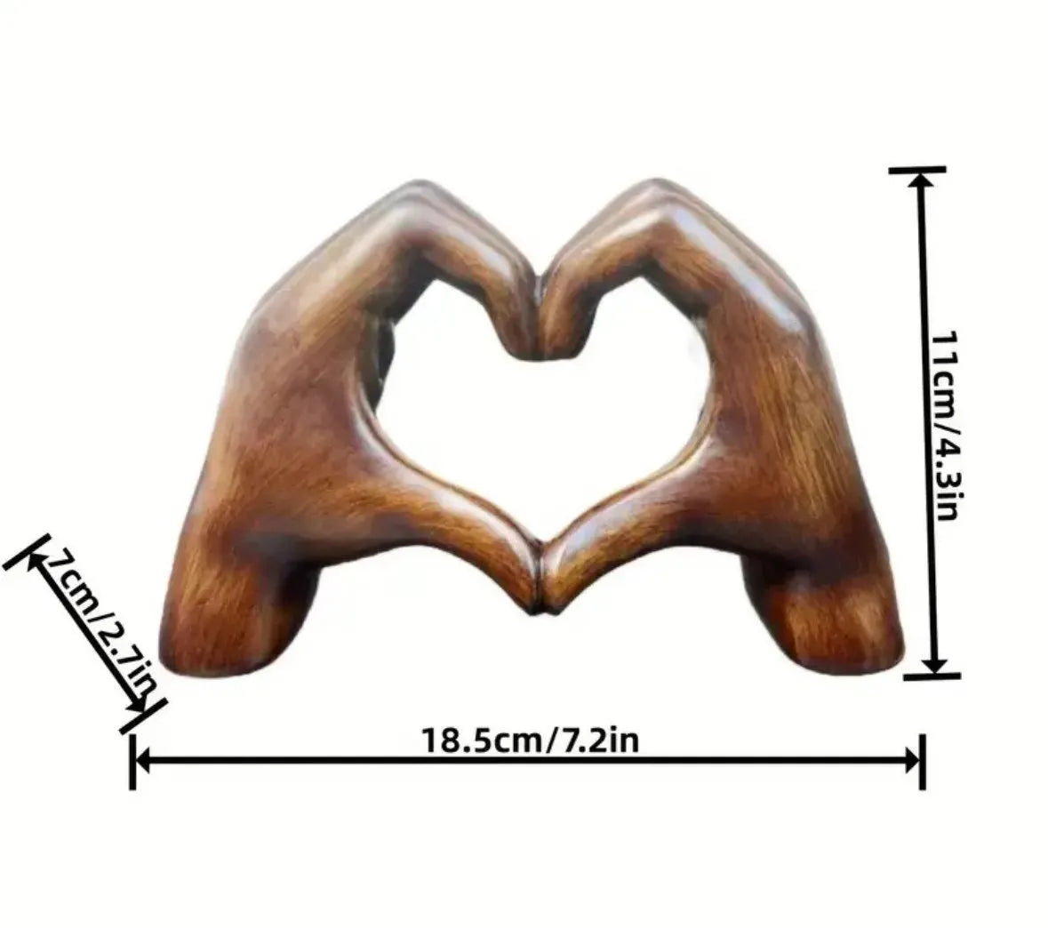 Handmade Heart Statue
