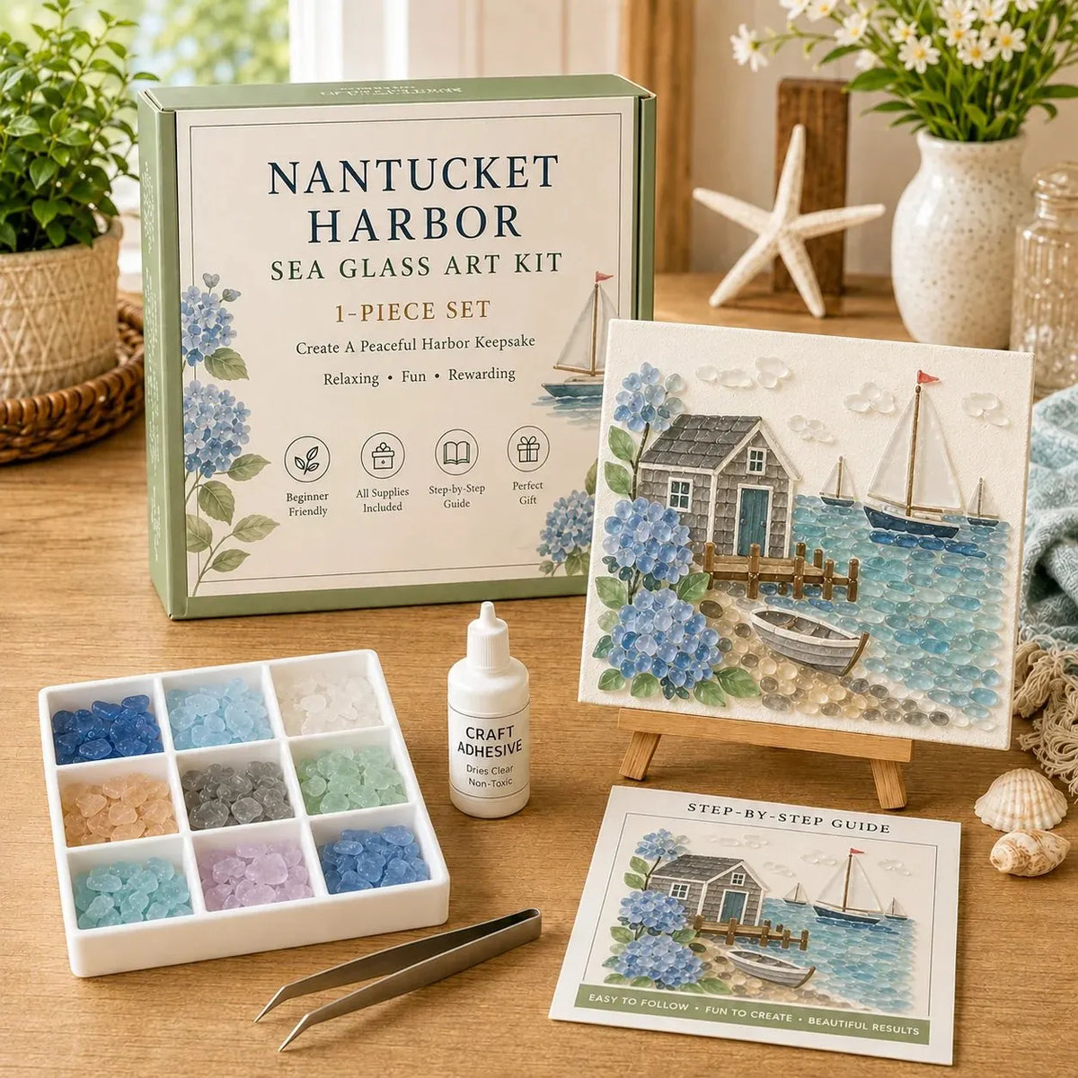 🎉 ✨ Timeless American Destinations Sea Glass Art Kit