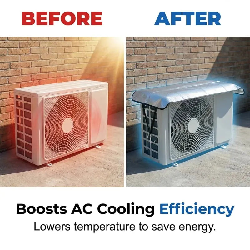 🎉☀️ Reflective AC Outdoor Unit Cover – Protect Your Air Conditioner From Heat & Sun Damage