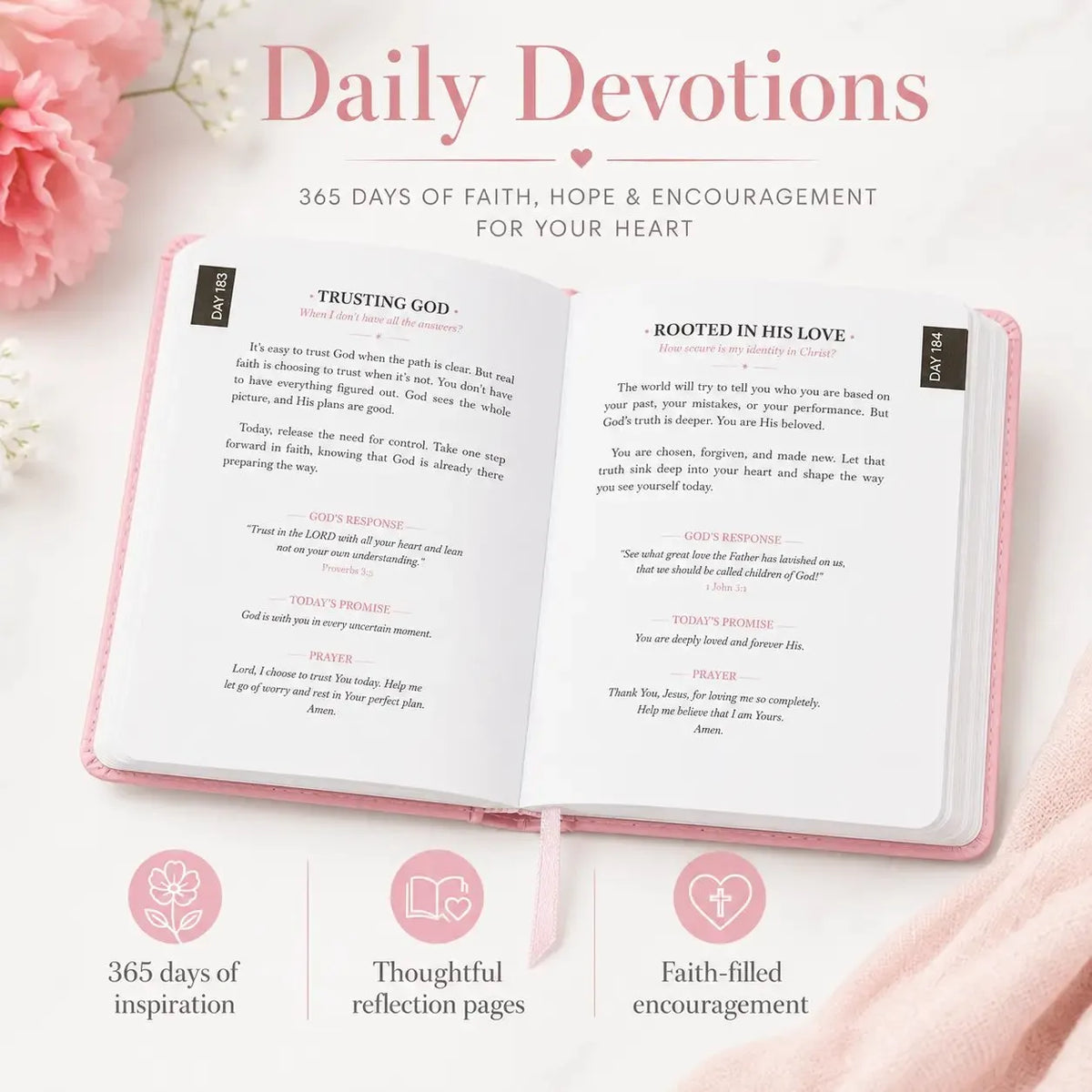 🙏✝️A Moment With The Lord – 💕365 Daily Devotional Journal for Women(📦Buy 2 Free Shipping)