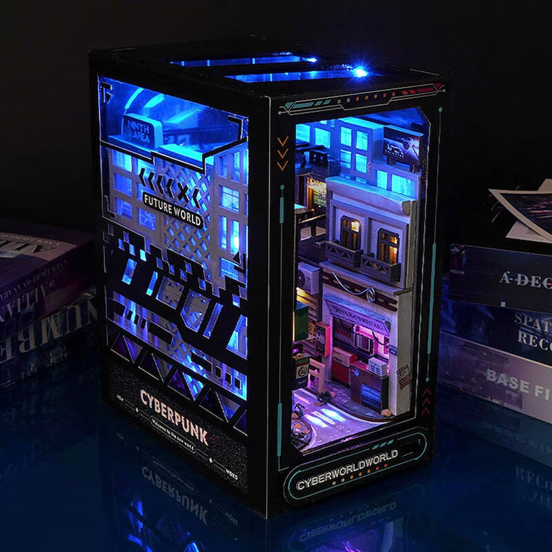 Cyberpunk Futuristic Alleyway Booknook