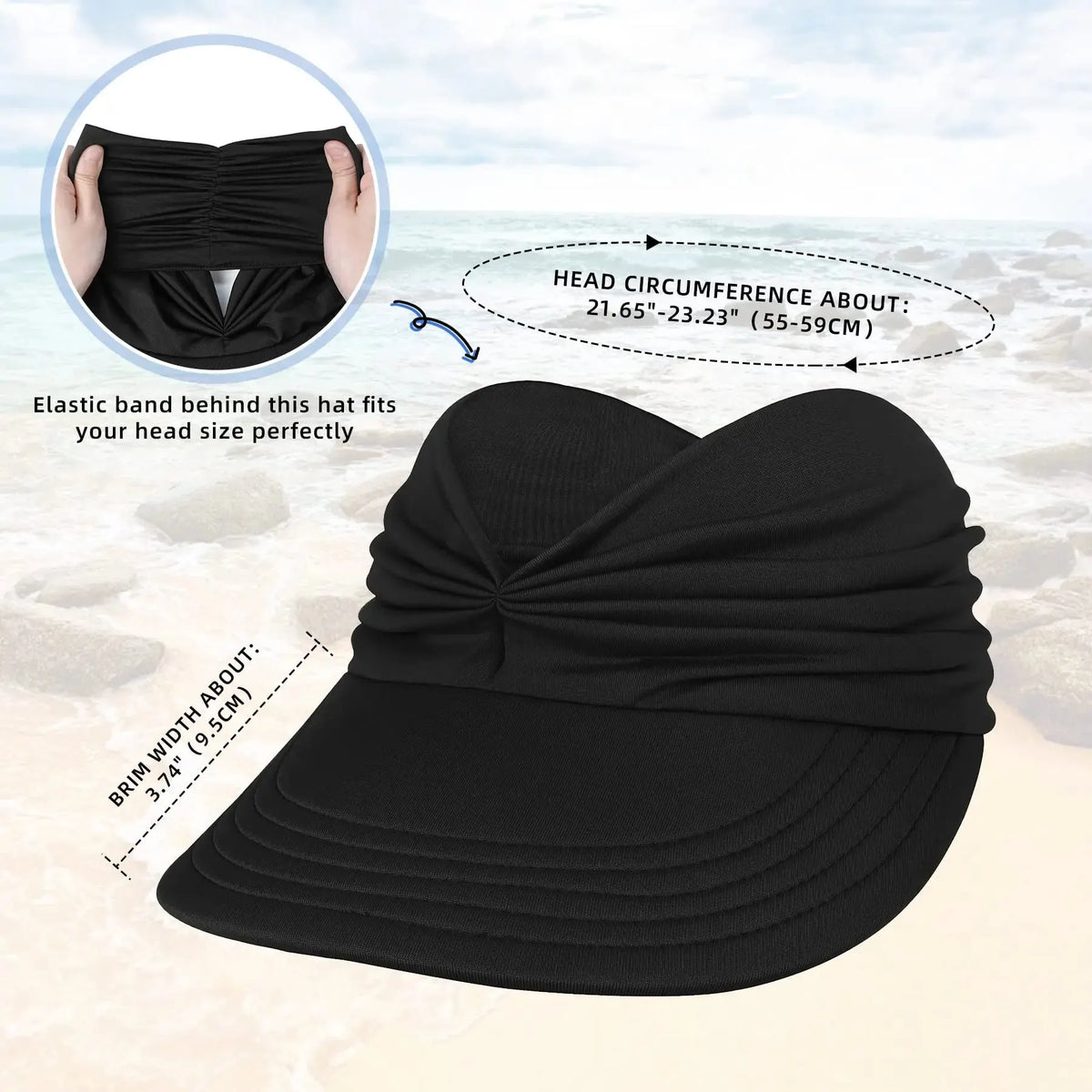 🎉Women's UPF 50+ UV Protection Sun Visor Hat