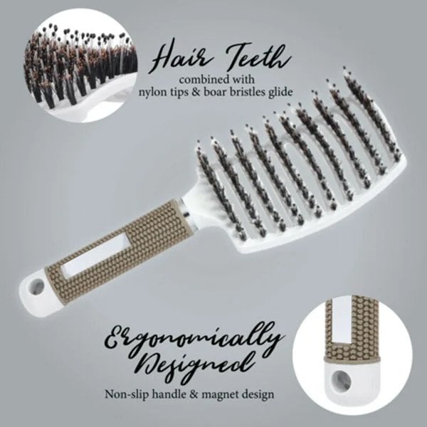DETANGLER BRISTLE NYLON HAIRBRUSH 🔥BUY 3 GET 1 FREE LAST DAY🔥