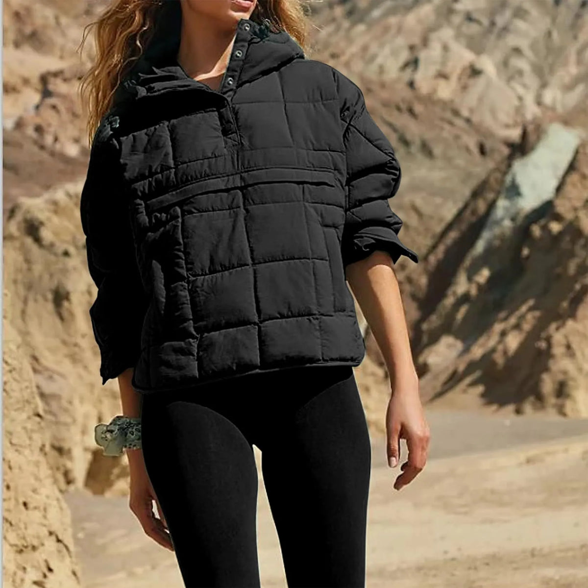 PACKABLE PULLOVER PUFFER JACKET