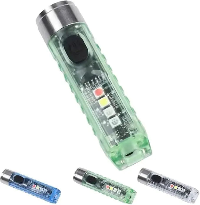✨ Rechargeable Mini Tactical Keychain Flashlight - 🔥Buy More Save More