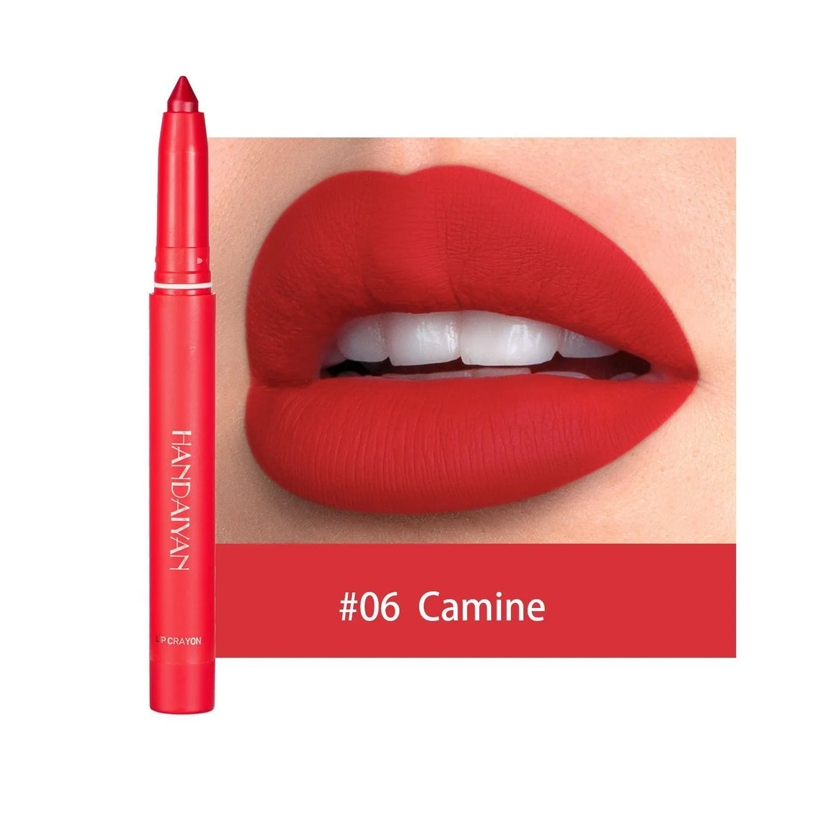 12 Color HANDAIYAN Rotating Sharpenable Matte Lipstick Pencils- Buy 2 Get 1 Free