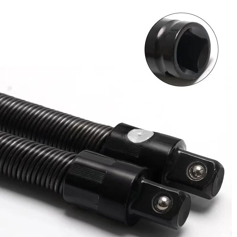 🎉🔧🌀 1/2" Flexible Socket Extension Bar! Conquer Tight Spaces in Seconds🔩🚗