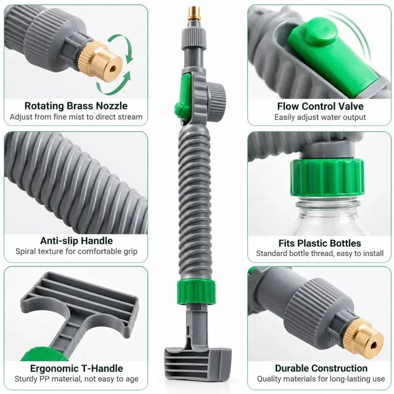 🎉 Reusable Bottle Pressure Sprayer – 2-Mode Plant Mister