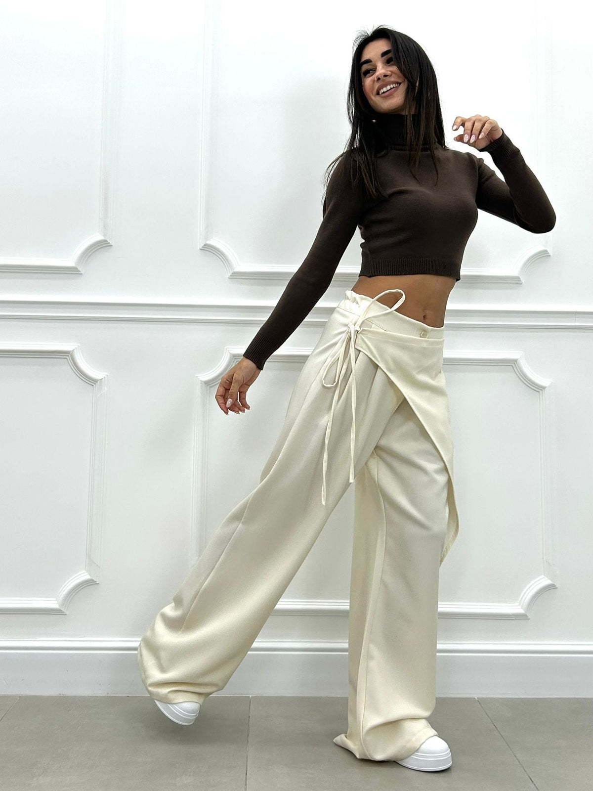 Unique Tie Waist Pants(buy 2 free shipping)