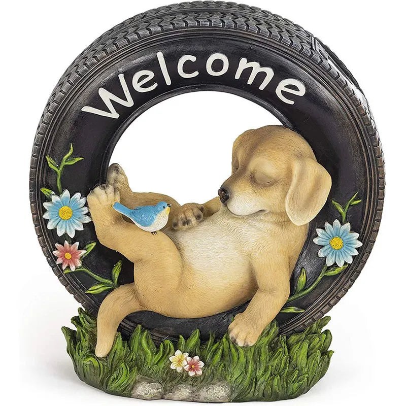 Solar Puppy Garden Decoration