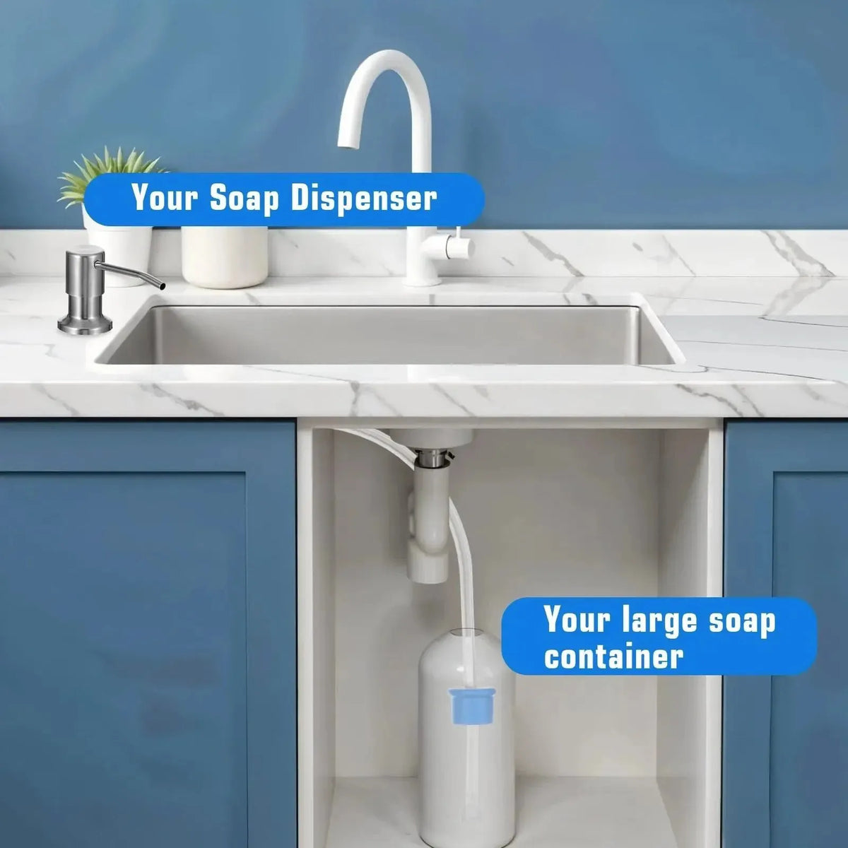 🔥HOT SALE🔥🗻Sink Soap Dispenser with Extension Tube Kit 💡