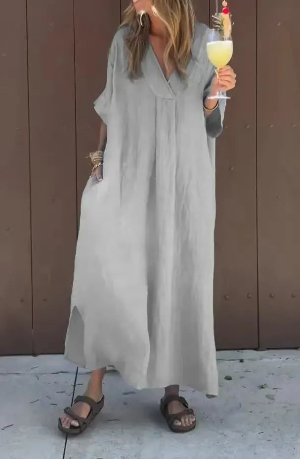 🔥Chic V-Neck Casual Dress for Women