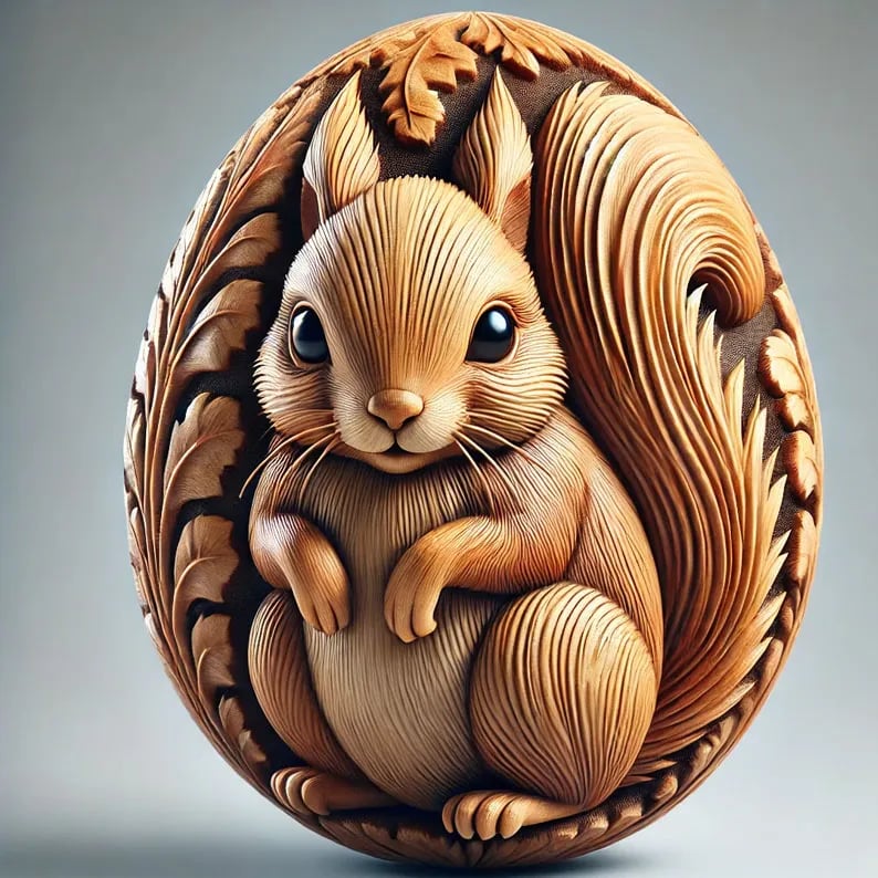 Animal Easter carving craft egg🥚