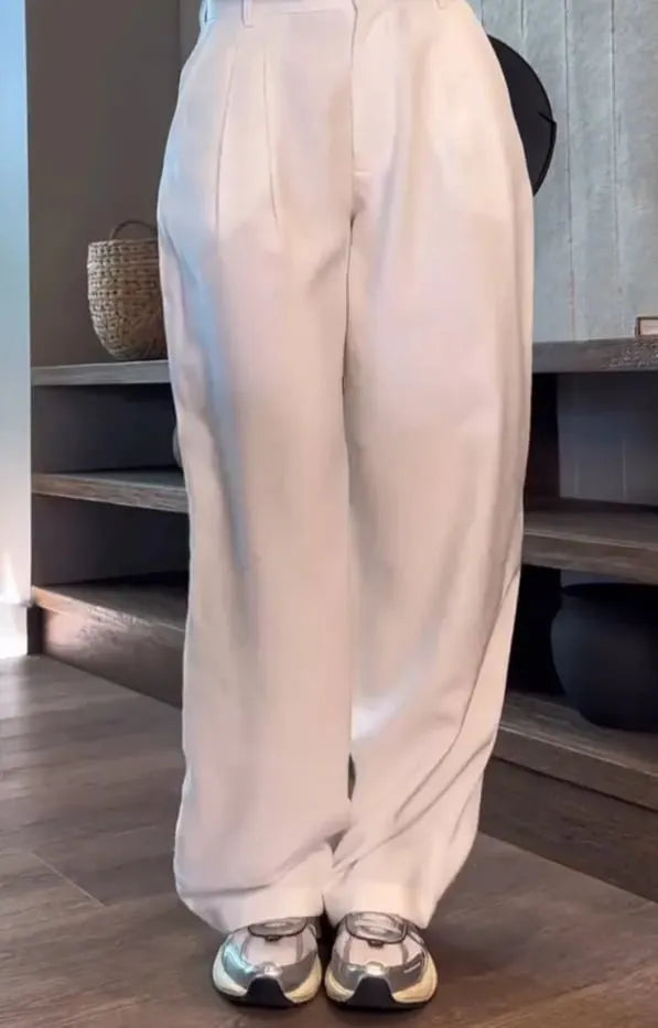 WOMEN'S WAIST BOW TIE CASUAL PANTS