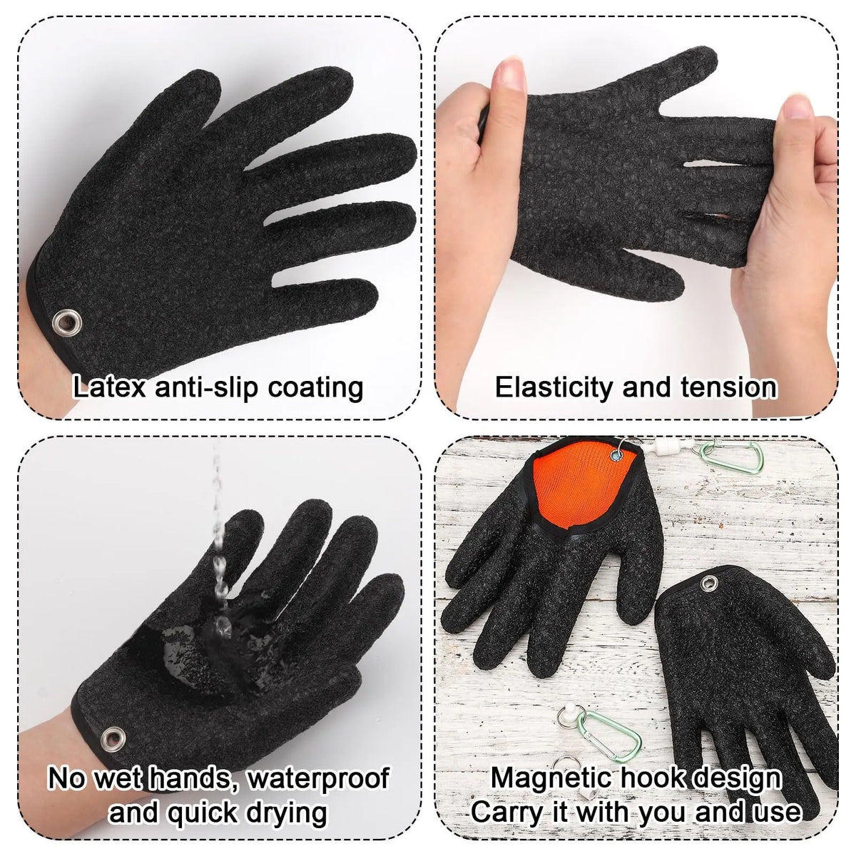 🔥Last 4 hours Sale: Save 50% -Slip Waterproof Fishing Gloves