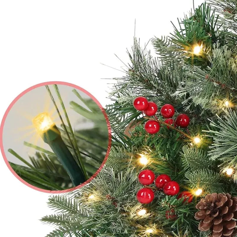 🎉🎄🔥Pre-lit Artificial Christmas Tree Urn Filler💐