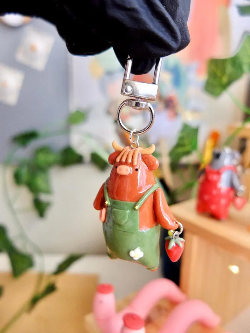 💖Valentines Day Gift - 🐮Animal Clay Charm