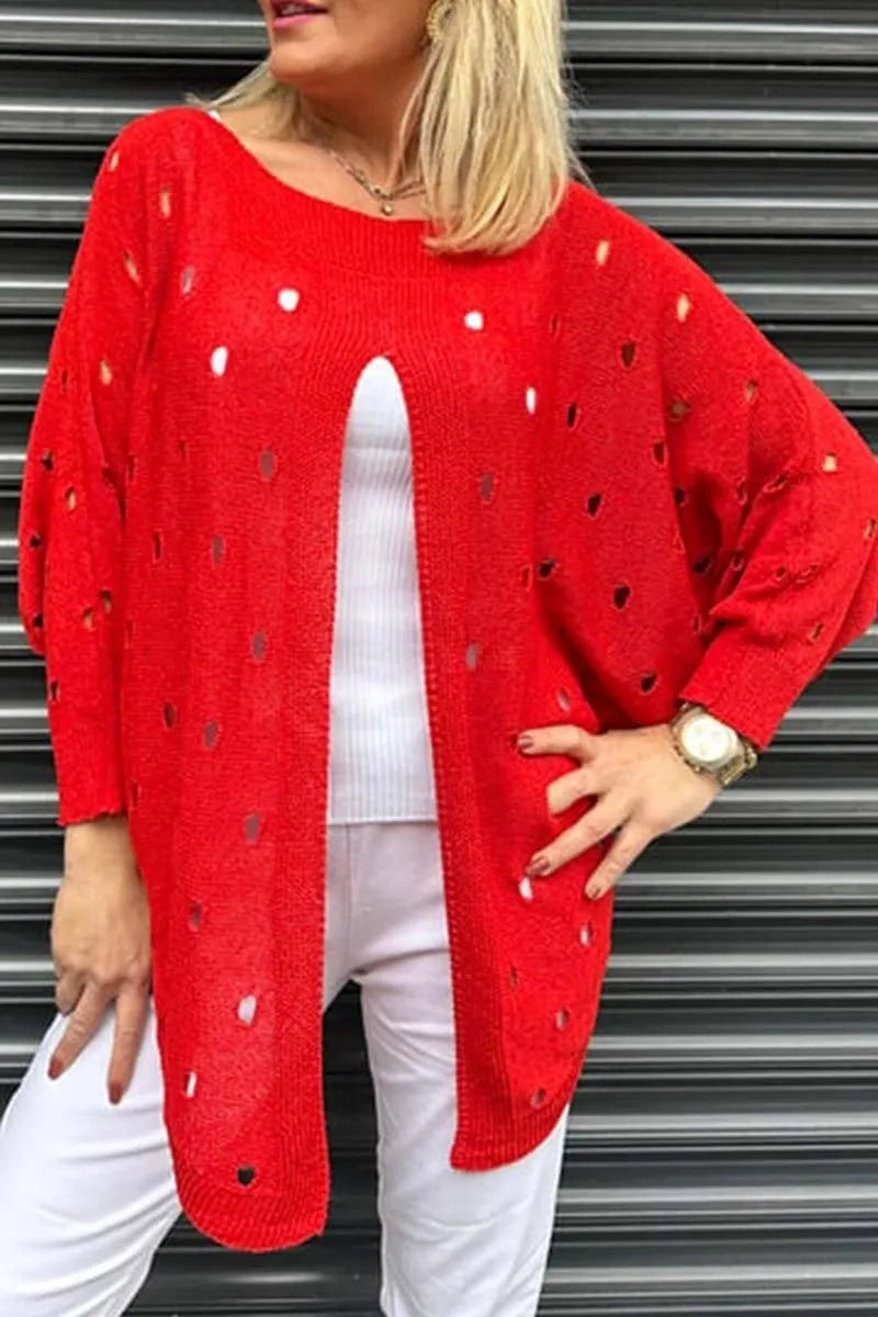 Women's Casual Slit Cutout Cardigan (Buy 2 Free Shipping)
