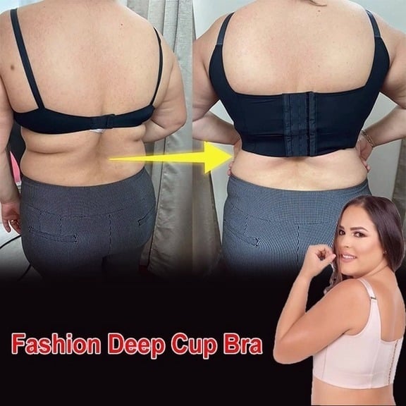 ⏰NEW YEAR SALE 50% - Comfortable Back Smoothing Deep Cup Bra