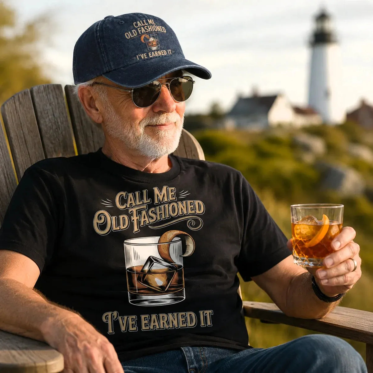 "Call Me Old Fashioned, I’ve Earned It" Whiskey Lounge Vintage Chill Cap