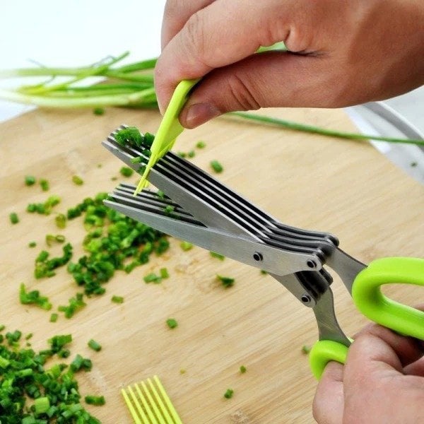 (💕Mother's Day Sale-49% OFF) Multi Blade Herb Scissors,BUY 2 GET 1 FREE ( 3 PCS)