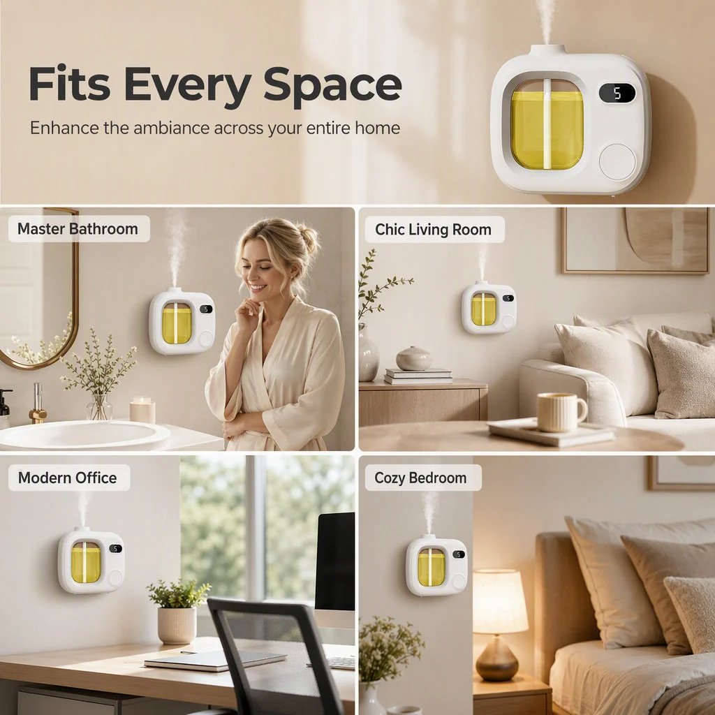 🎉💗LAST DAY SALE 50% OFF⚡50K+ SOLD💕Smart LED Aroma Diffuser with Mist Control