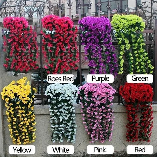 🎄🎁Last Day 70%OFF-🌺Vivid Artificial Hanging Orchid Bunch🌷