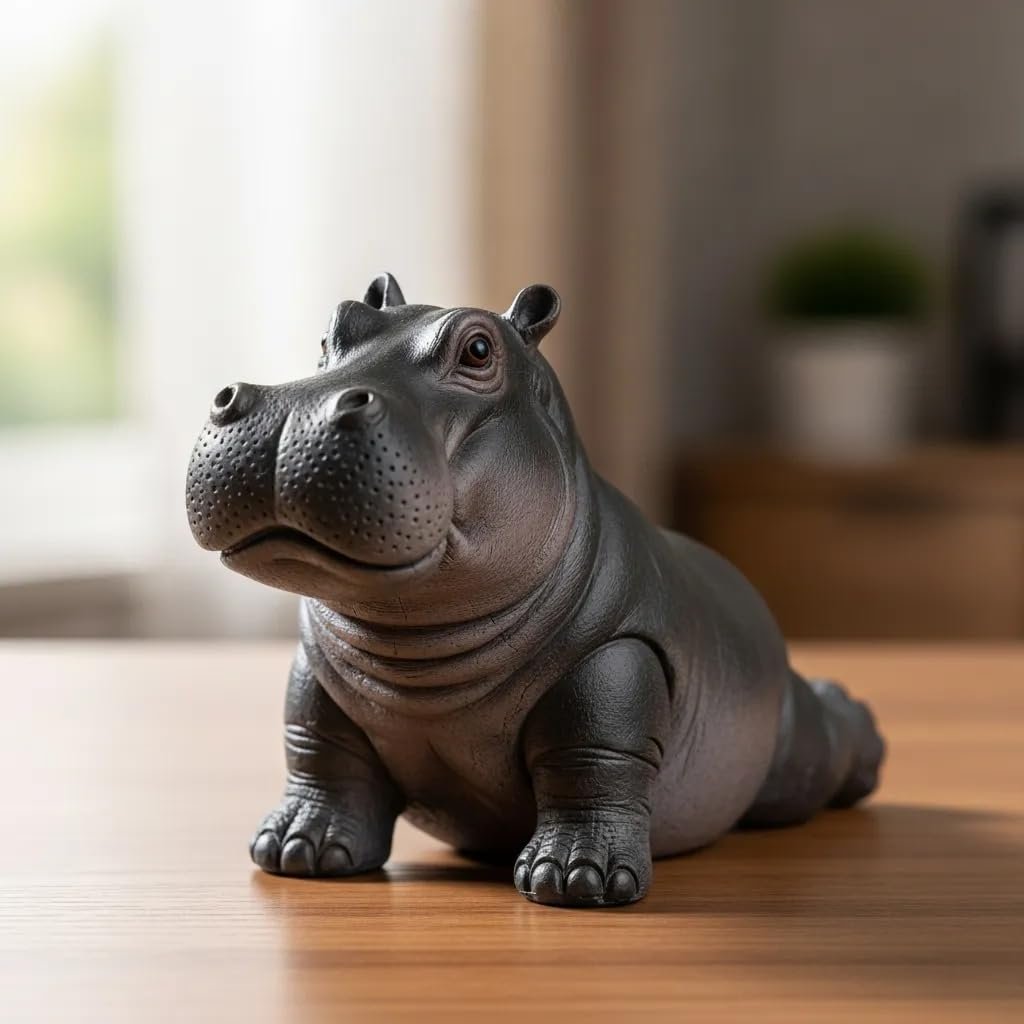 The Awkwardly Adorable Yoga Hippo