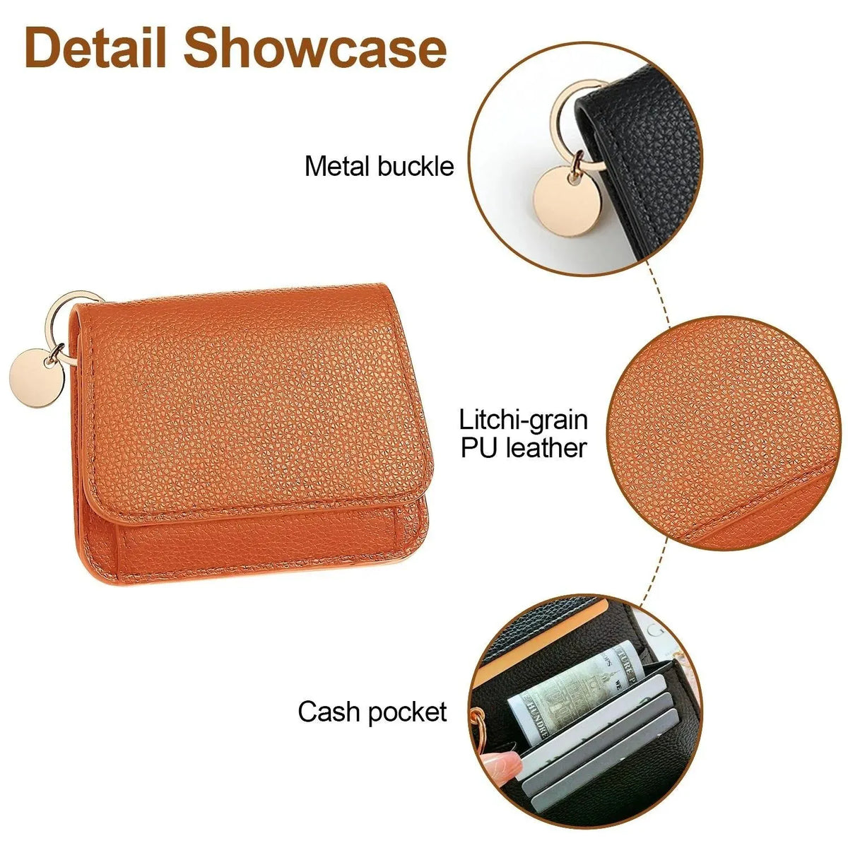 🔥HOT SALE🔥💖Hot 40% OFF🌹RFID Short Wallets for Women – Fashionable Card Holder with Key Ring & Coin Purse