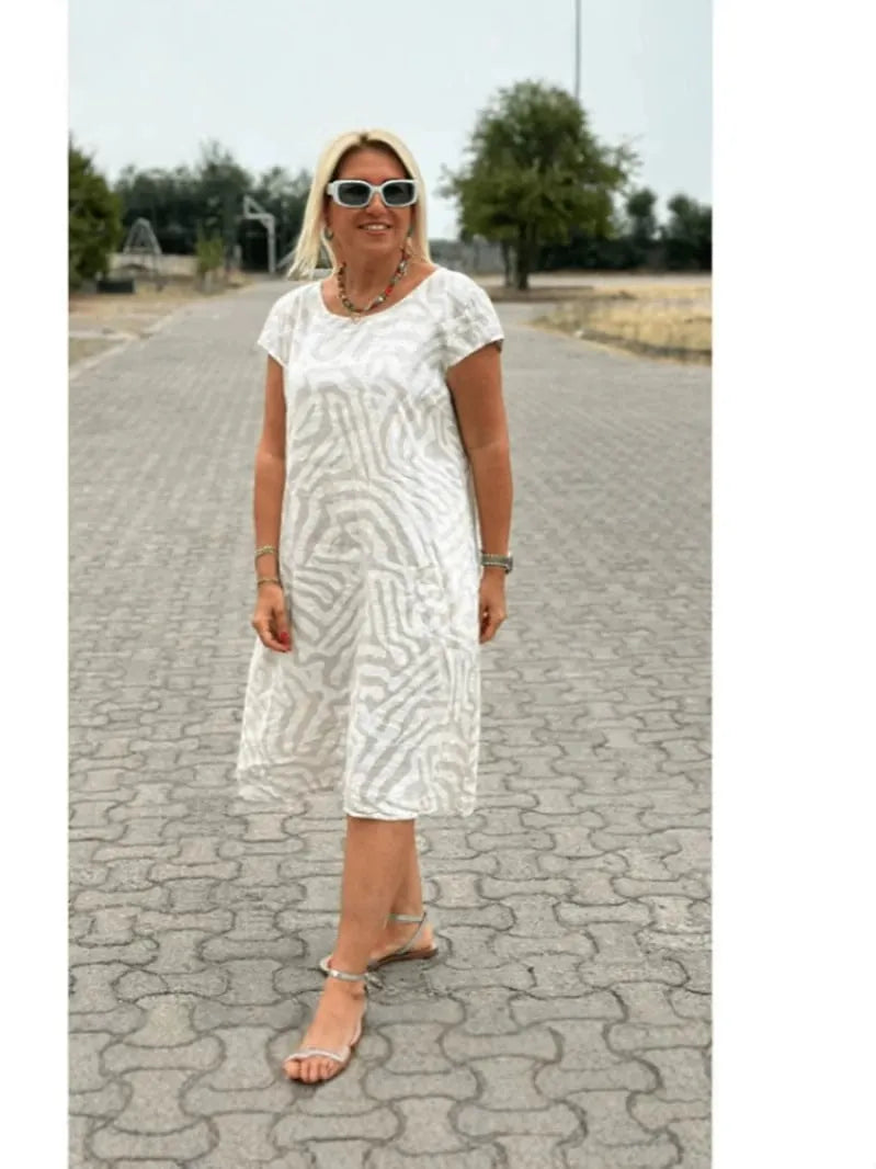 TAYLA | Zebra Flow Dress