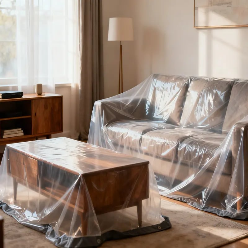 🔥HOT SALE🔥💥🏆Clear Waterproof PE Tarp, Transparent Outdoor Cover with Metal Grommets🌂